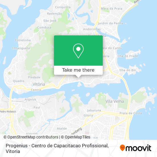Progenius - Centro de Capacitacao Profissional map