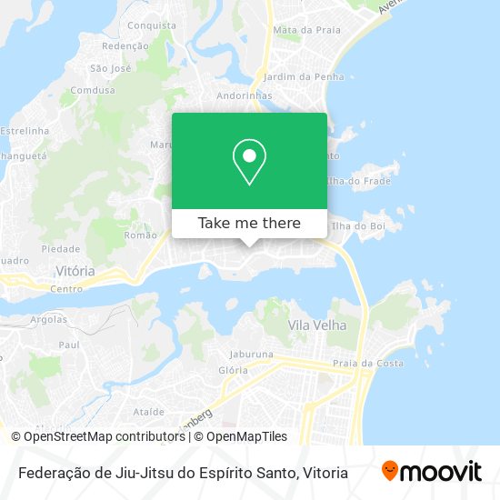 Mapa Federação de Jiu-Jitsu do Espírito Santo