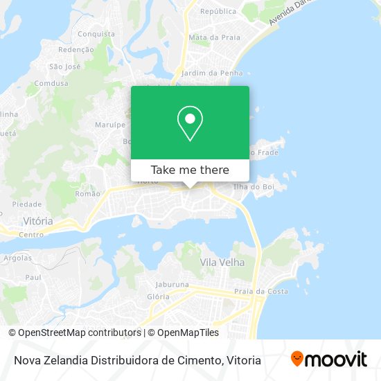 Nova Zelandia Distribuidora de Cimento map