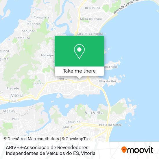 ARIVES-Associação de Revendedores Independentes de Veículos do ES map