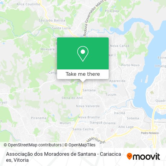 Associação dos Moradores de Santana - Cariacica es map