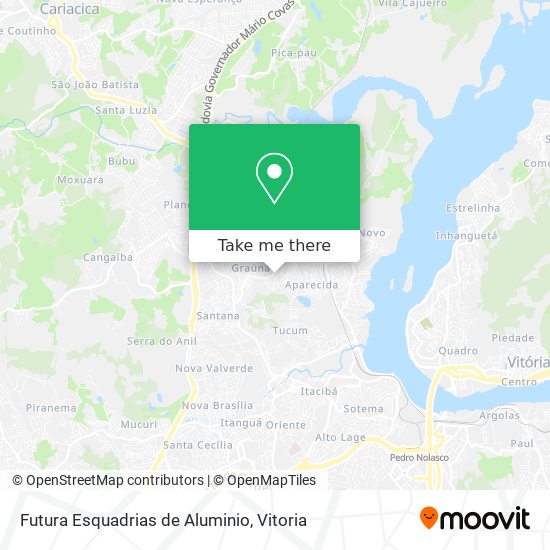 Futura Esquadrias de Aluminio map