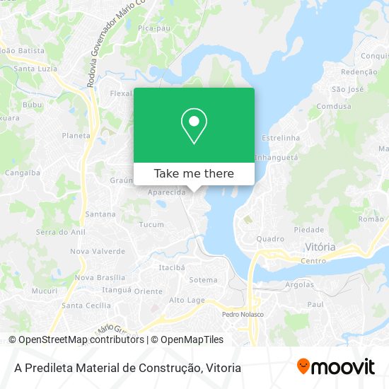 A Predileta Material de Construção map