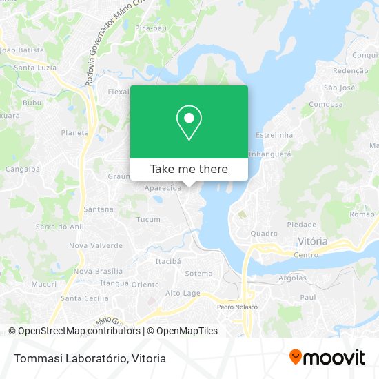 Tommasi Laboratório map