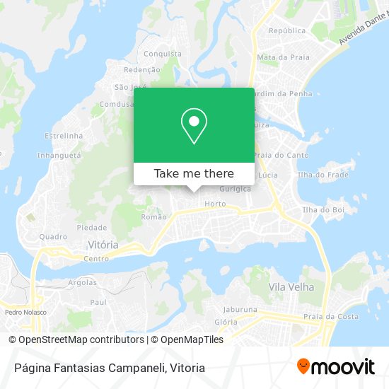 Página Fantasias Campaneli map