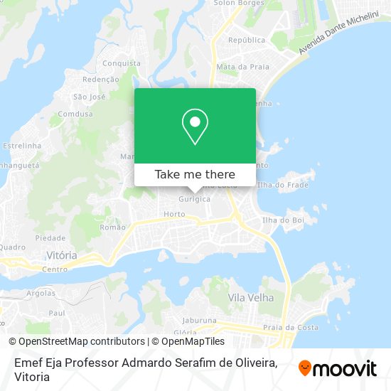 Emef Eja Professor Admardo Serafim de Oliveira map
