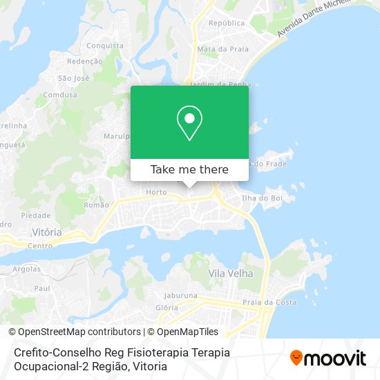 Crefito-Conselho Reg Fisioterapia Terapia Ocupacional-2 Região map