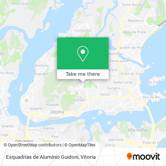 Esquadrias de Alumínio Guidoni map