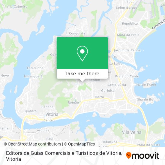 Editora de Guias Comerciais e Turisticos de Vitoria map