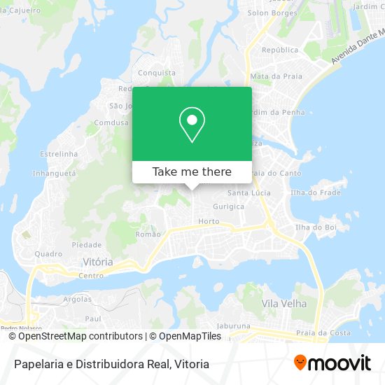 Papelaria e Distribuidora Real map