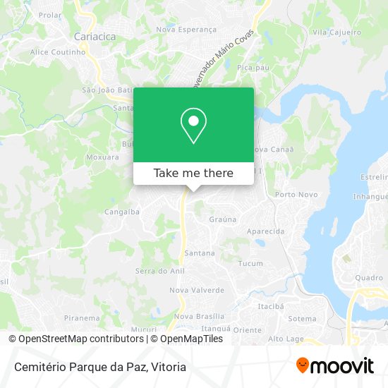 Cemitério Parque da Paz map