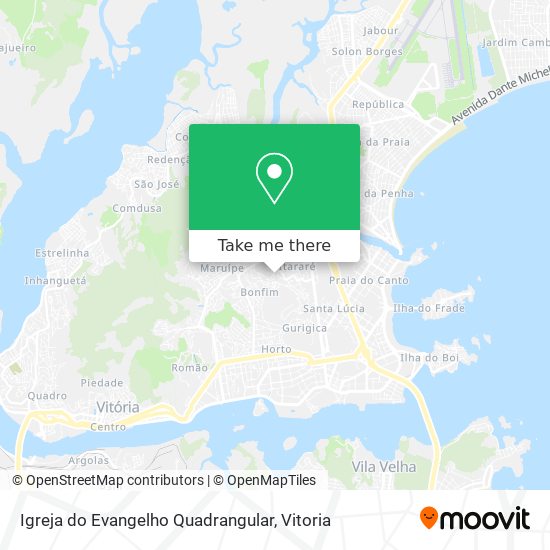 Igreja do Evangelho Quadrangular map