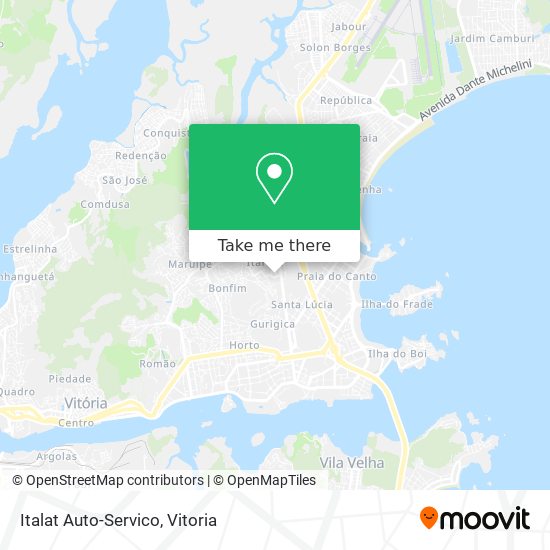 Italat Auto-Servico map