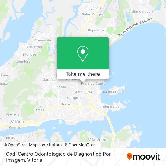 Mapa Codi Centro Odontologico de Diagnostico Por Imagem