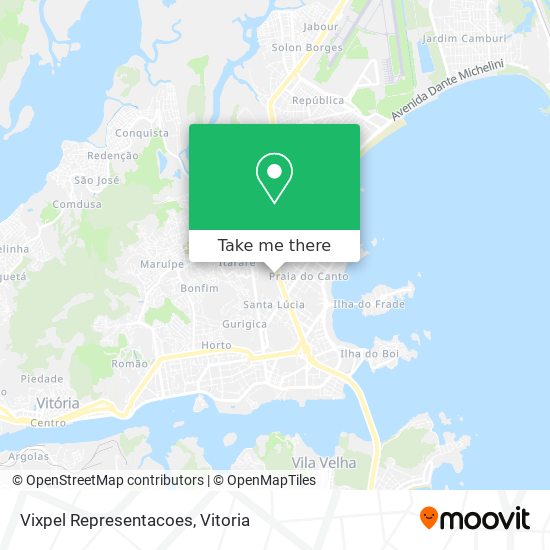 Vixpel Representacoes map
