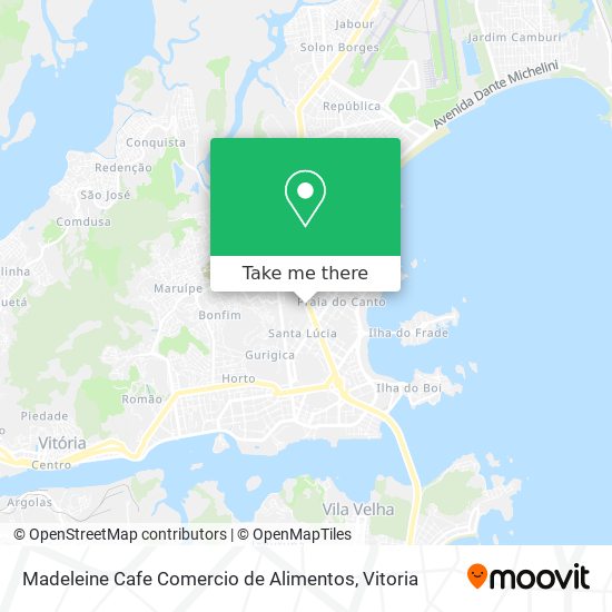 Mapa Madeleine Cafe Comercio de Alimentos