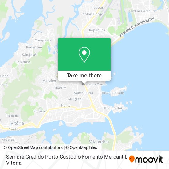 Sempre Cred do Porto Custodio Fomento Mercantil map