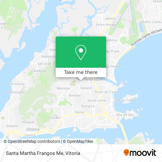 Santa Martha Frangos Me map