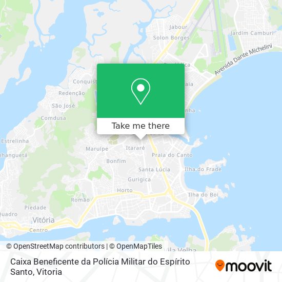 Caixa Beneficente da Polícia Militar do Espírito Santo map