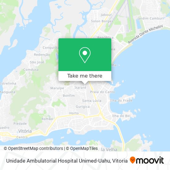 Unidade Ambulatorial Hospital Unimed-Uahu map