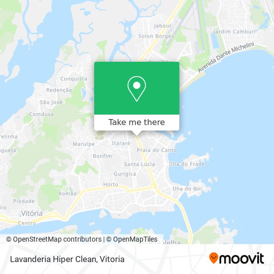 Lavanderia Hiper Clean map