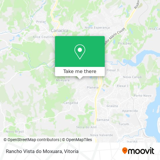 Rancho Vista do Moxuara map