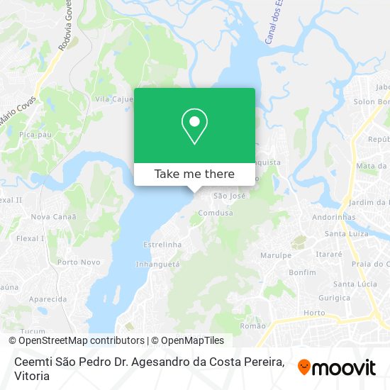 Ceemti São Pedro Dr. Agesandro da Costa Pereira map