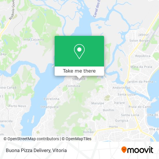 Buona Pizza Delivery map