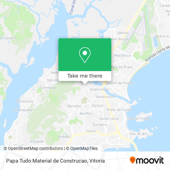 Papa Tudo Material de Construcao map