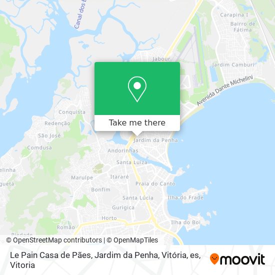 Le Pain Casa de Pães, Jardim da Penha, Vitória, es map