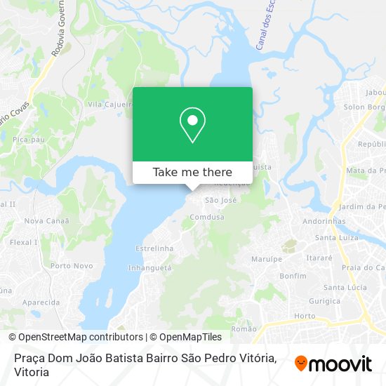 Praça Dom João Batista Bairro São Pedro Vitória map
