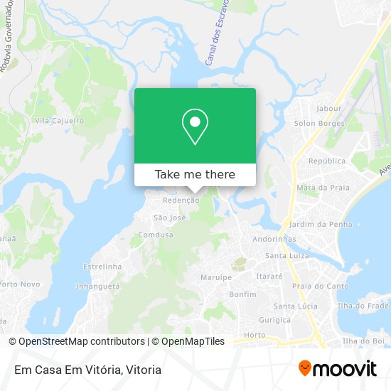 Em Casa Em Vitória map