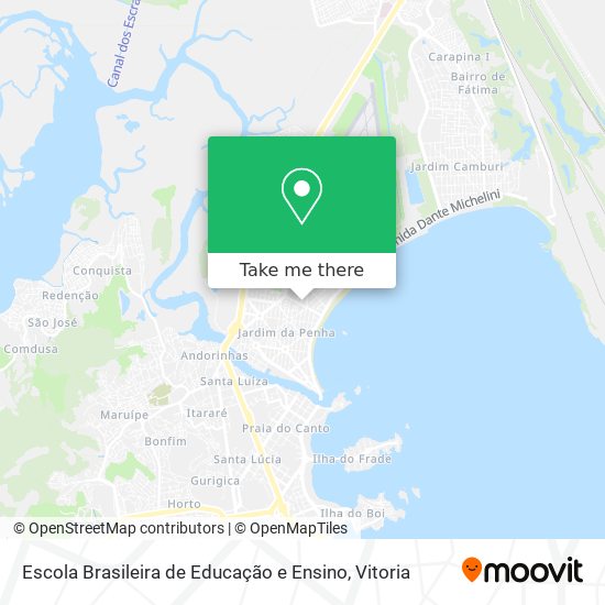 Escola Brasileira de Educação e Ensino map