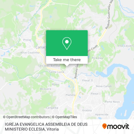 IGREJA EVANGELICA ASSEMBLEIA DE DEUS MINISTERIO ECLESIA map