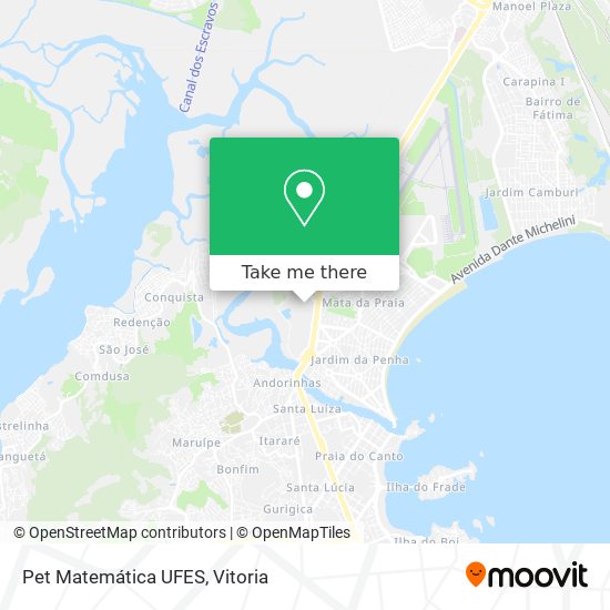 Pet Matemática UFES map