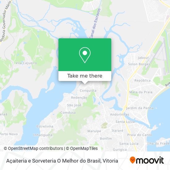 Açaiteria e Sorveteria O Melhor do Brasil map