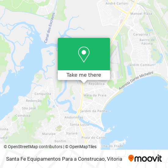 Santa Fe Equipamentos Para a Construcao map
