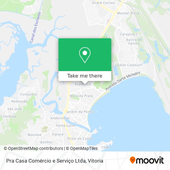 Pra Casa Comércio e Serviço Ltda map