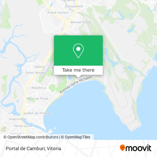 Mapa Portal de Camburi