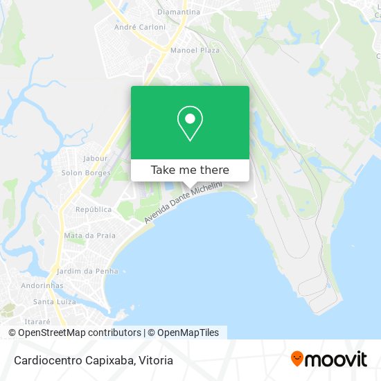 Cardiocentro Capixaba map