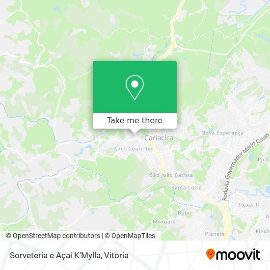 Sorveteria e Açaí K'Mylla map