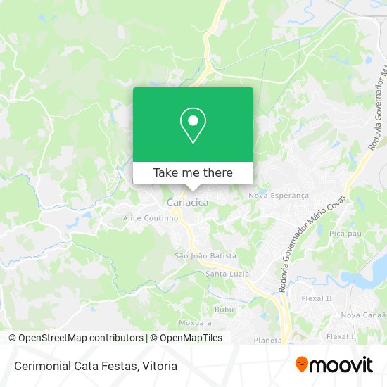 Cerimonial Cata Festas map