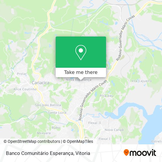 Banco Comunitário Esperança map