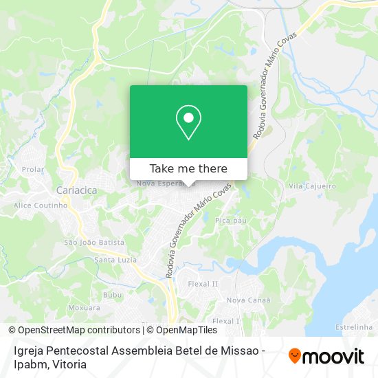 Igreja Pentecostal Assembleia Betel de Missao - Ipabm map