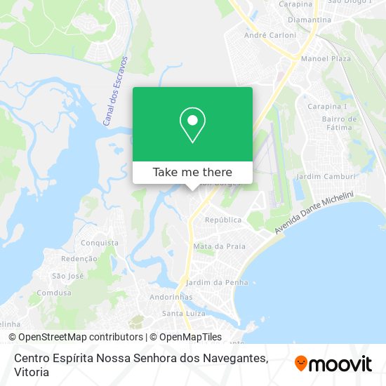 Mapa Centro Espírita Nossa Senhora dos Navegantes