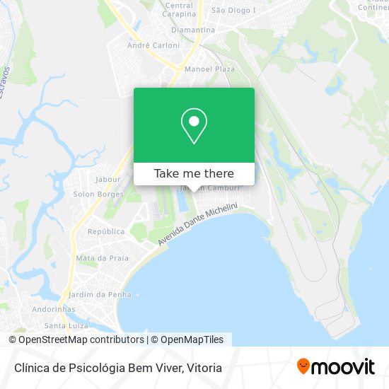 Clínica de Psicológia Bem Viver map