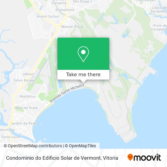 Condominio do Edificio Solar de Vermont map