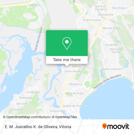 E. M. Juscelino K. de Oliveira map