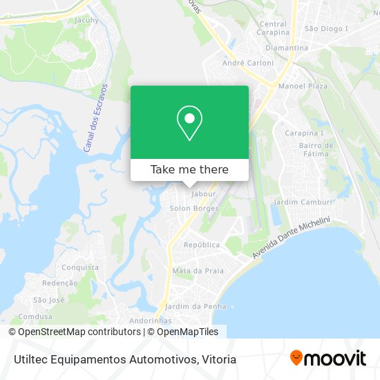 Utiltec Equipamentos Automotivos map