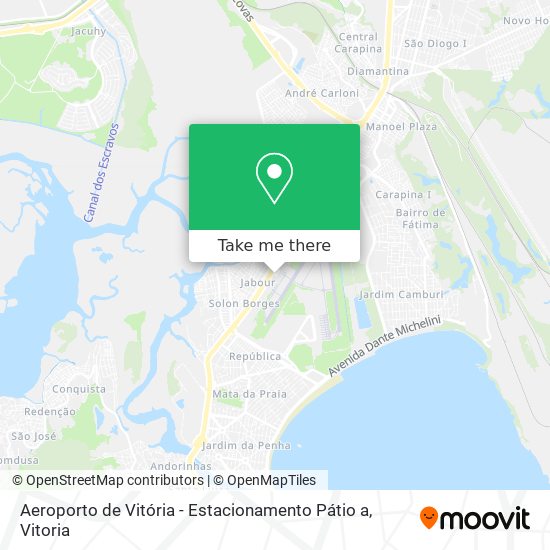 Aeroporto de Vitória - Estacionamento Pátio a map